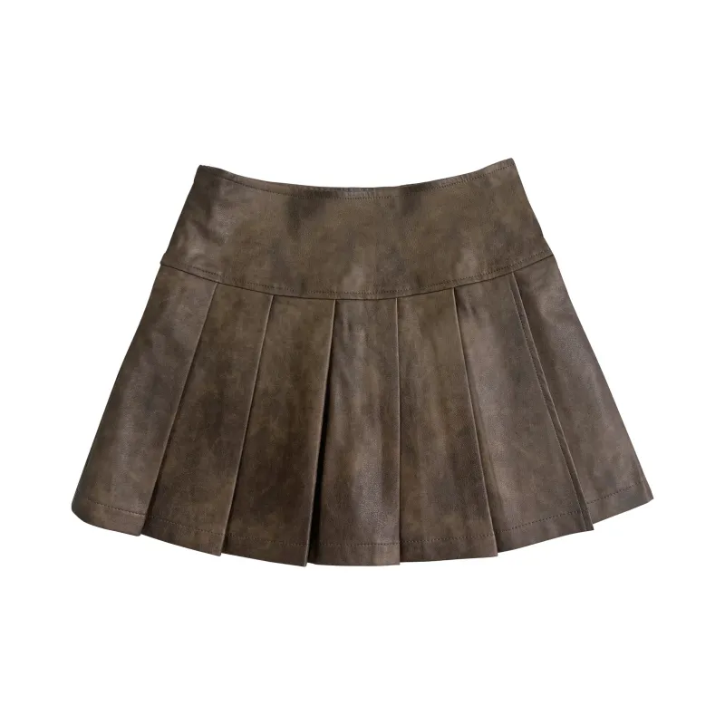 FOREVER 21 Leather Short Skirts Women's-1