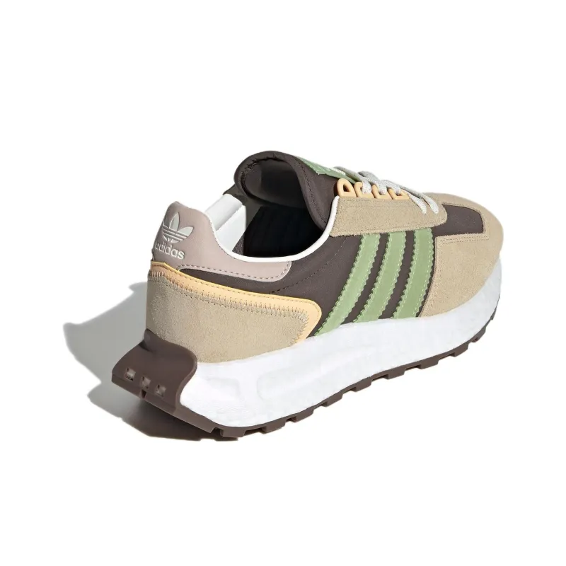 Adidas Originals Retropy E5 Low Top Casual Running Shoes Women's Brown Green-3