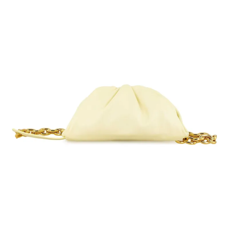 Bottega Veneta Cow Leather Fanny Pack Women's Ice Cream-3
