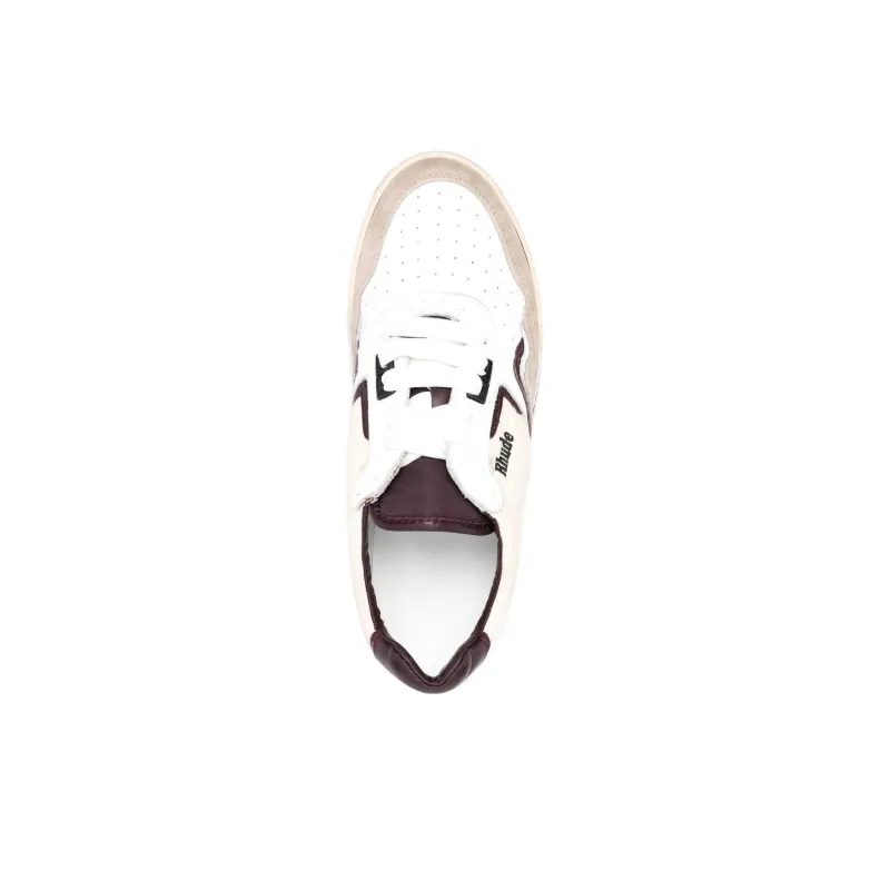 RHUDE Skateboard Shoes Men Low Top Brown-4