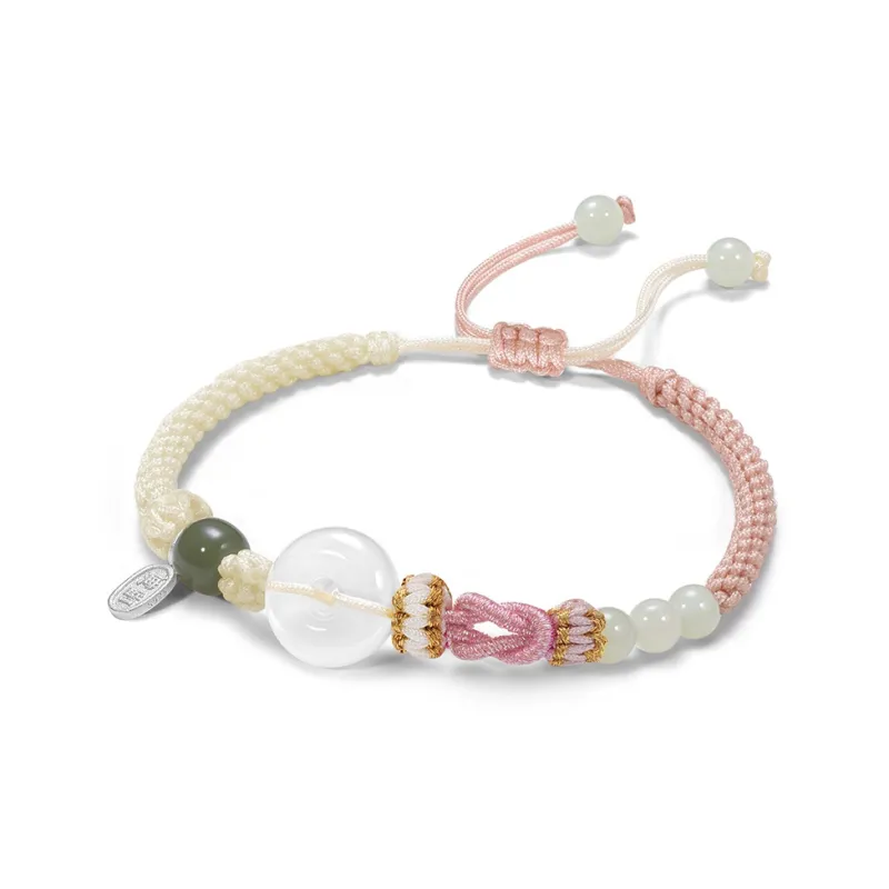 SWEET PLANET 925 Sterling Silver Jade Bracelets Unisex-1