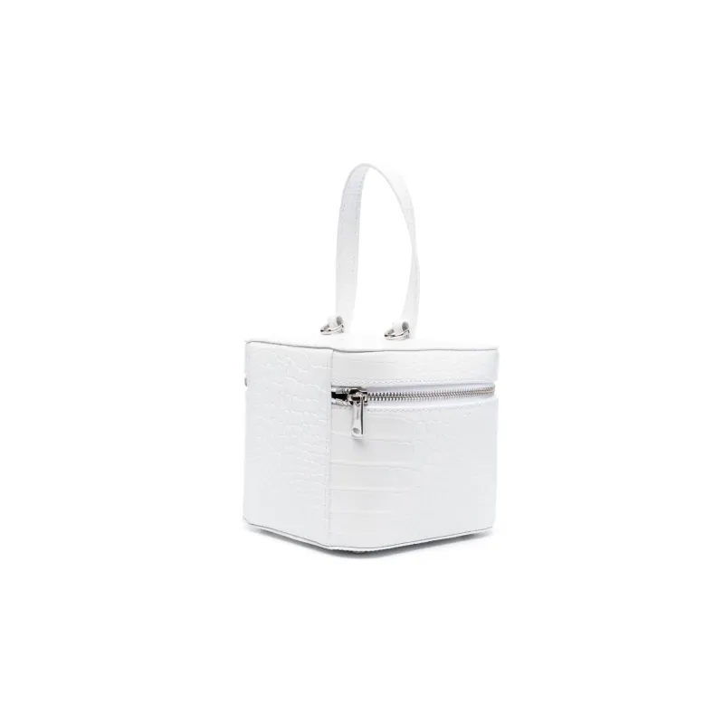 COPERNI Calfskin Patent Leather Box Bag Shoulder Bag Crossbody Bag Handbag Regular Women's White-1