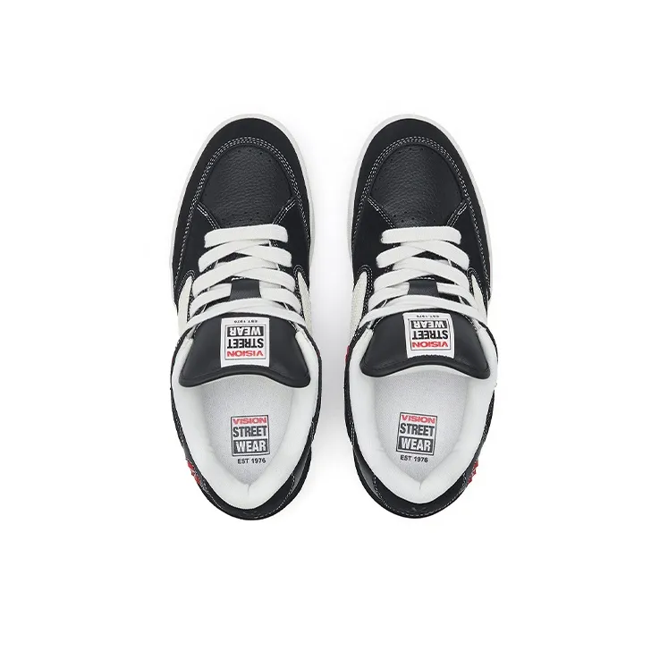 Vision Street Wear Savvy Skateboard Shoes Unisex Low Top White-3
