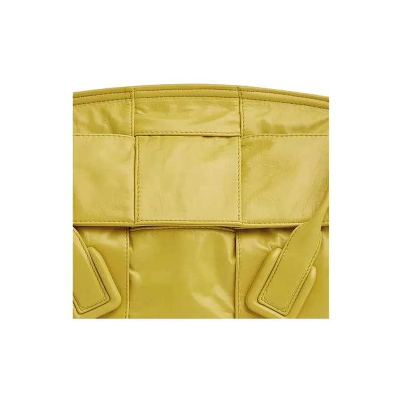 Bottega Veneta ARCO Calfskin One Shoulder Handbags Women's Mustard Yellow-4