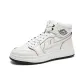 White Black-Fleece-Lined