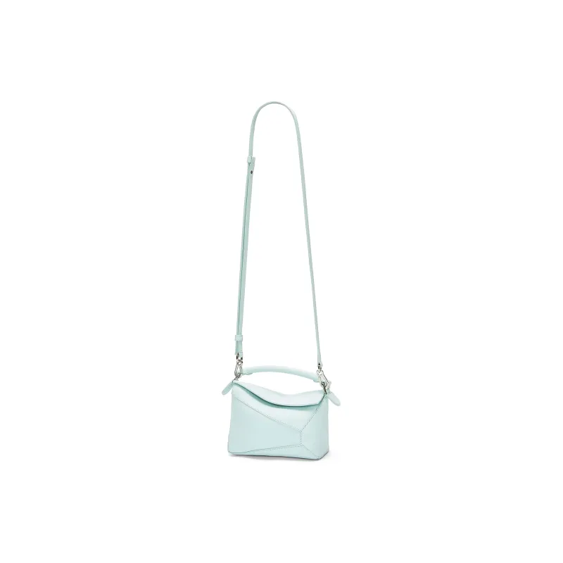 LOEWE Puzzle Cow Leather Handbag, Shoulder Bag, Crossbody Bag Mini Women's Iceberg Blue-1