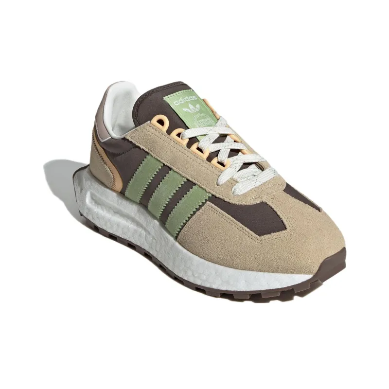 Adidas Originals Retropy E5 Low Top Casual Running Shoes Women's Brown Green-2