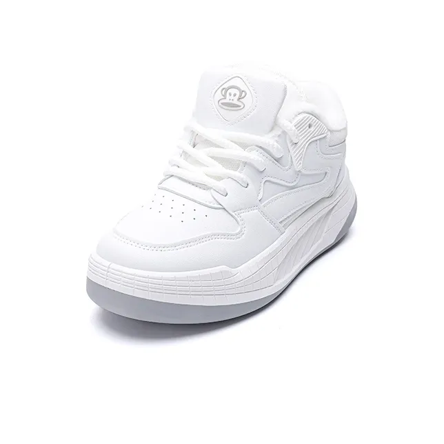 PAUL FRANK Anti Slip Wear Resistant Low Top Skateboard Shoes Unisex White-1