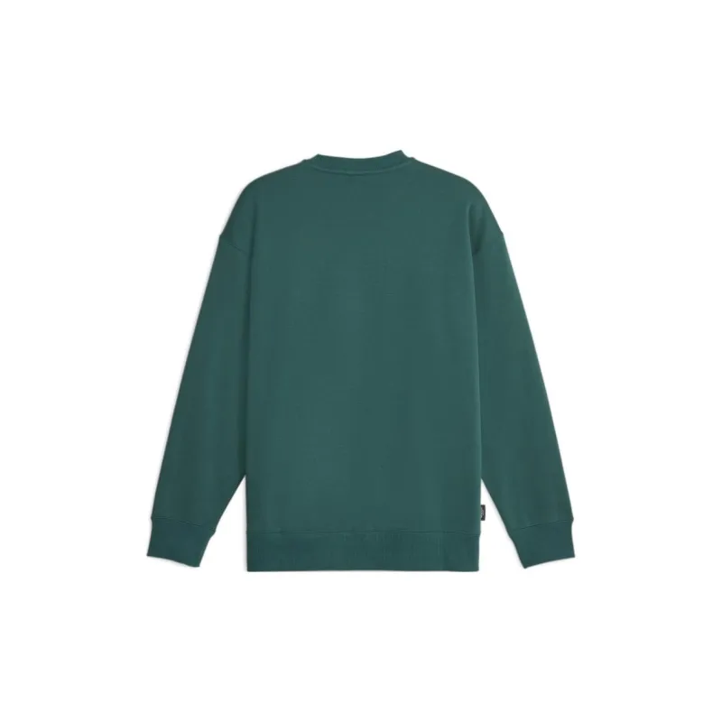 PUMA TEAM Crew Fleece Sweatshirt Men's Green-1