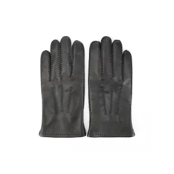 MARJAKURKI Genuine Leather Sheepskin Insight Glove Greeting Card Men's