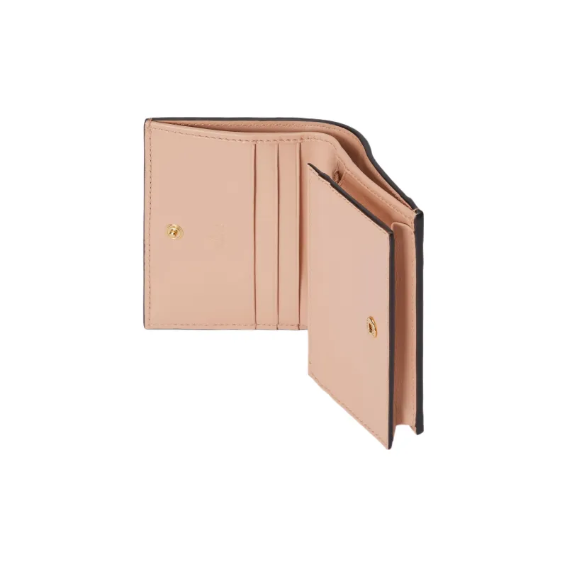 GUCCI GG Matelassé Leather Card Holder, Wallet Trumpets Women's Rose Beige-4