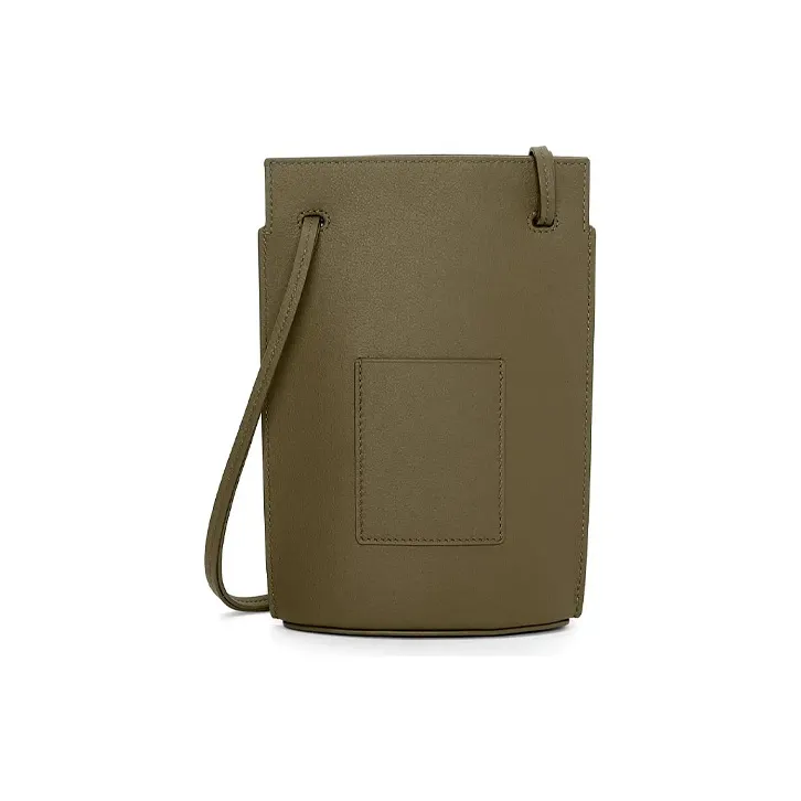 LOEWE Classic Cow Leather Handbag Shoulder Bag Crossbody Bag Regular Women's Dark Khaki Green-2