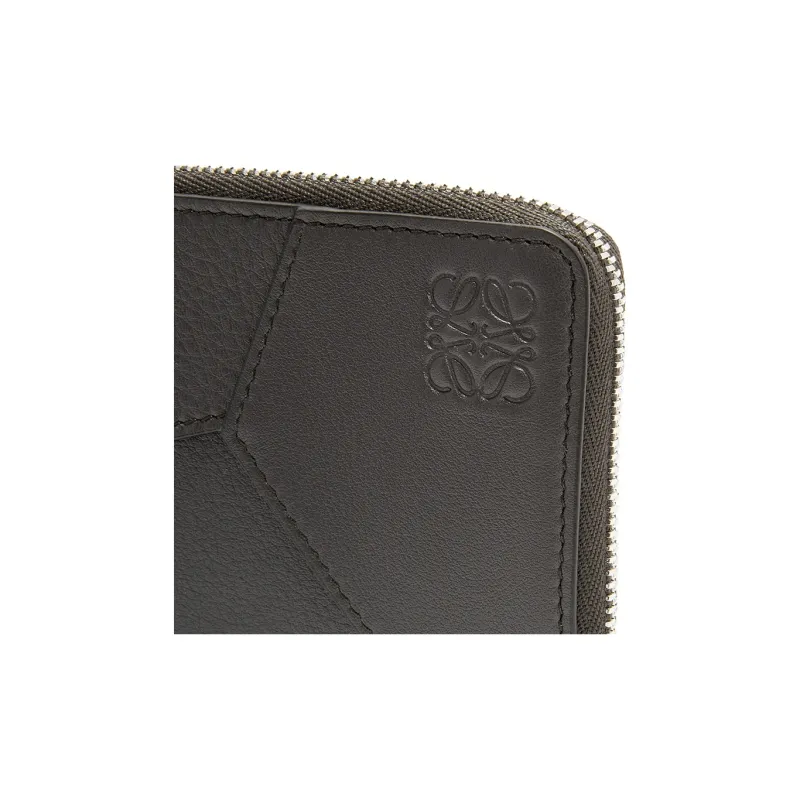 LOEWE Puzzle Cow Leather Card Holder Regular Men's Dark Gray-3