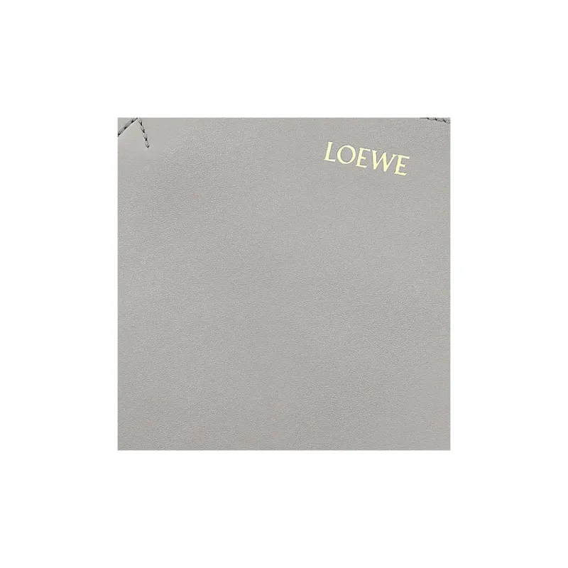 LOEWE Shiny Cow Leather Tote Bag, Shopping Bag, Shoulder Bag, Handbag Large Size Women's Pearl Gray-7