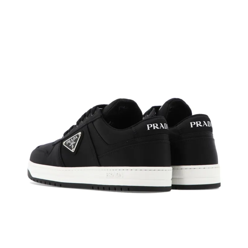 PRADA Double Wheel Re nylon Gabardine Sneakers 'Black' Women's-4