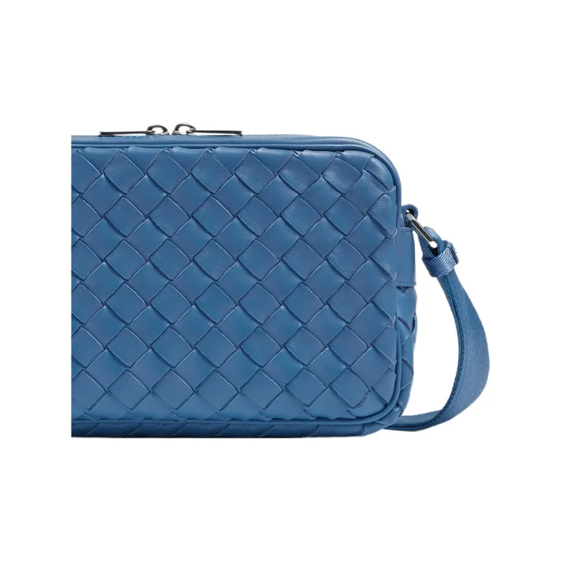 Bottega Veneta Intrecciato Leather Crossbody Surf-4