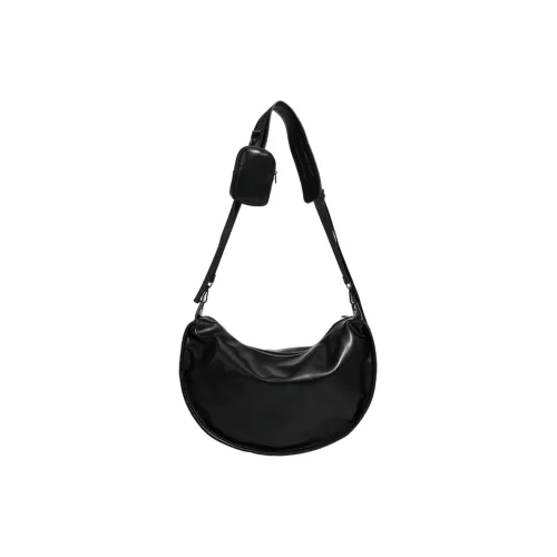 ALNI BITTON PU Commute Bag, Shoulder Bag, Crossbody Bag Regular Men's Black