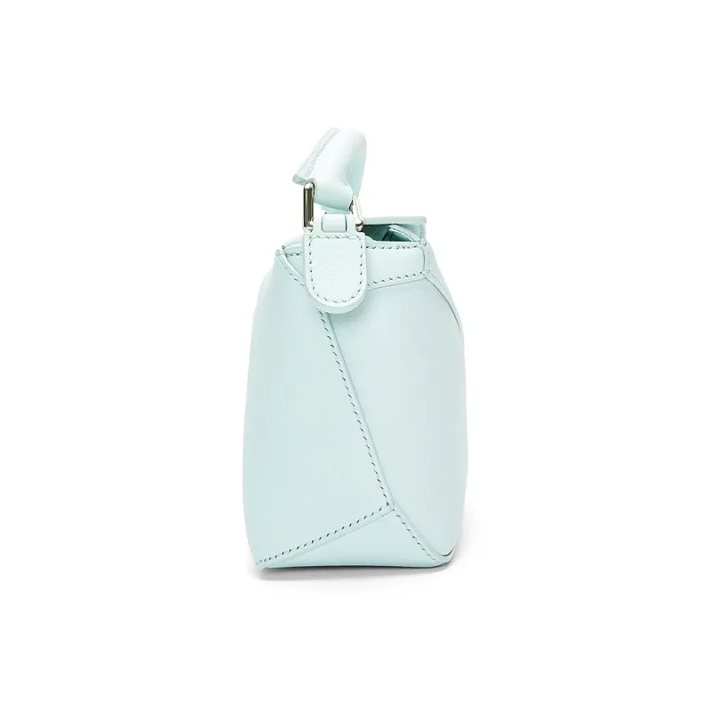 LOEWE Puzzle Cow Leather Handbag, Shoulder Bag, Crossbody Bag Mini Women's Iceberg Blue-3