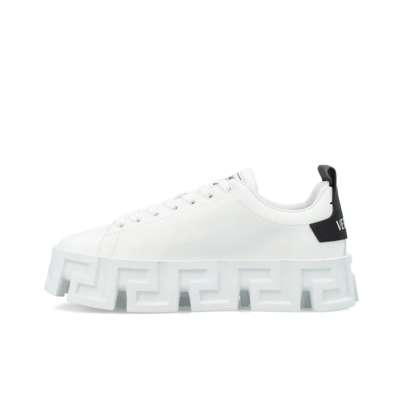 VERSACE Greca Labyrinth Lace Up Black White-0