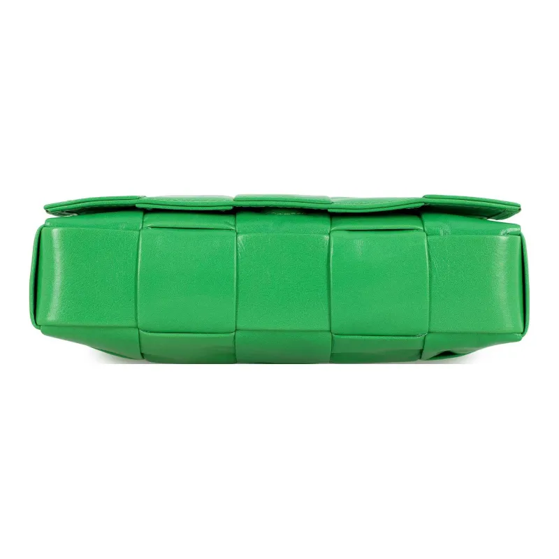 Bottega Veneta Cassette Intreccio Crossbody Bag Small Parakeet-4