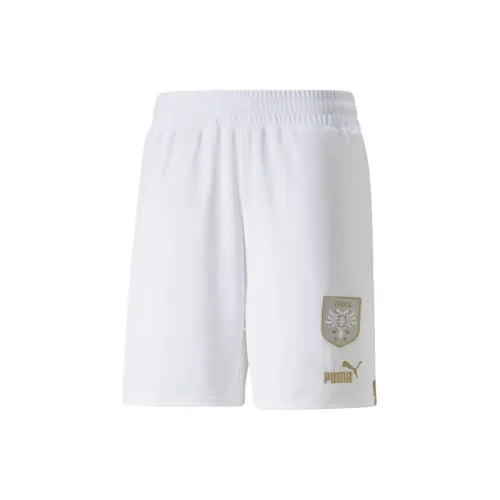 PUMA Serbia Soccer Bottoms Men White