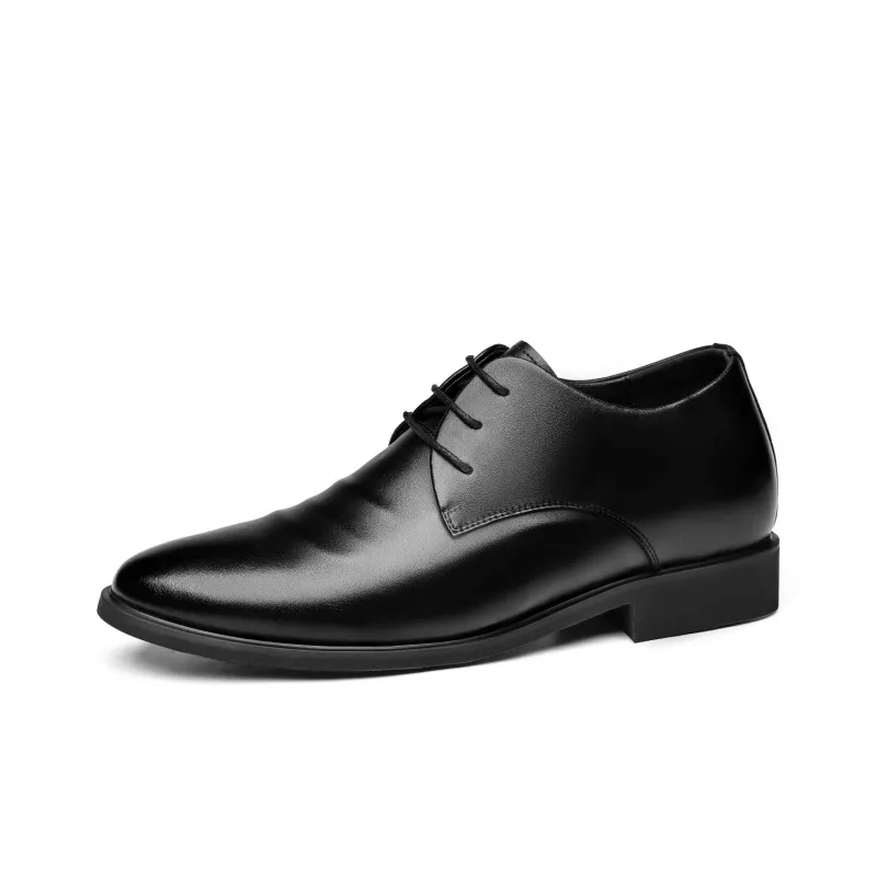 CHINT Dress Shoes Men Low Top Black-1