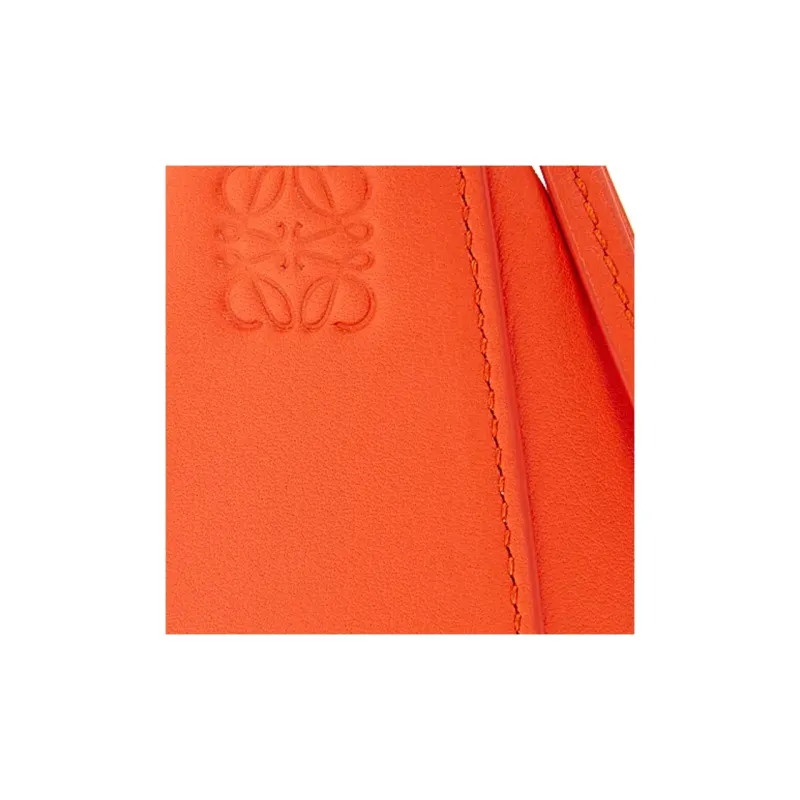 LOEWE Hammock Hobo Cow Leather Hobo Bag Handbag Shoulder Bag Women's Vivid Orange-6