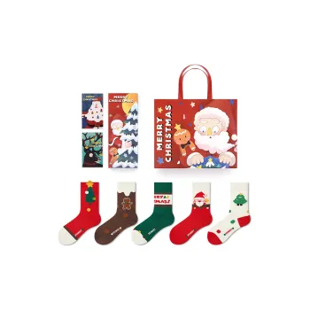 Primeet Mid-Calf Socks Unisex 5 Pairs Gift Box Set