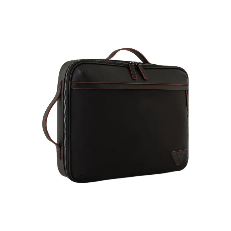 EMPORIO ARMANI Polyurethane Handbag Briefcase Men's Black-1
