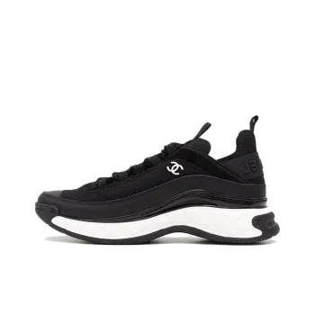 CHANEL Velvet Calfskin & Mixed Fibers Sneaker 'Black'