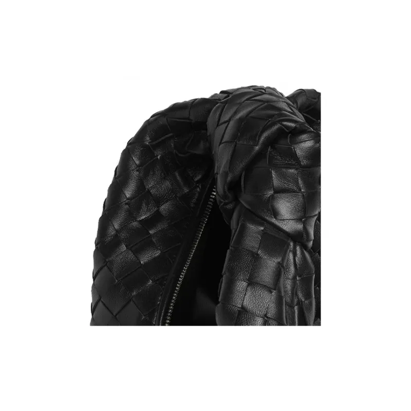 Bottega Veneta Lambskin Crossbody Bag Shoulder Bag Regular Women's Black-4