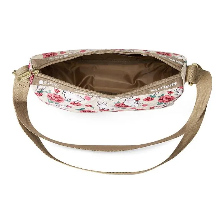 Skechers LeSportsac Collaboration Fabric Shoulder Bag, Crossbody Bag Regular Women's Smoke White-3