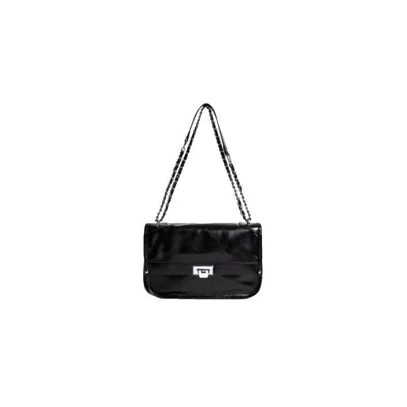 MARKANGARO PU Tote Medium Size Unisex Black/Coffee/Brown-1
