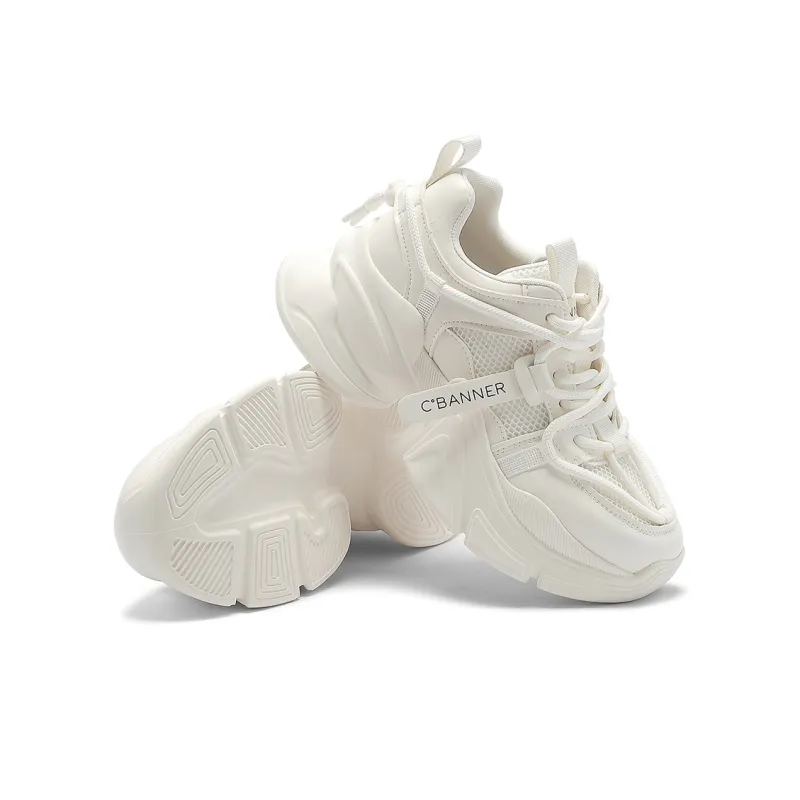 C°BANNER Low Top Chunky Sneakers Women's Ecru-4