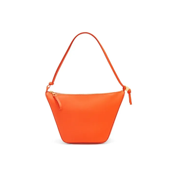 LOEWE Hammock Hobo Cow Leather Hobo Bag Handbag Shoulder Bag Women's Vivid Orange-1