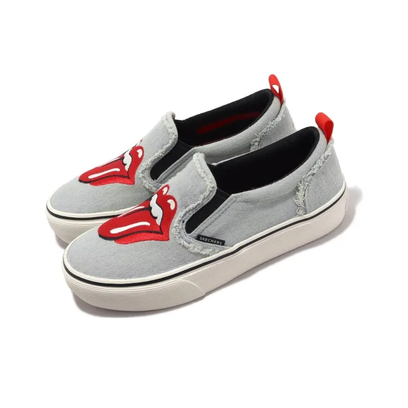 Skechers Marley Durable Breathable Low-Top Casual Shoes Women's Blue Red-2