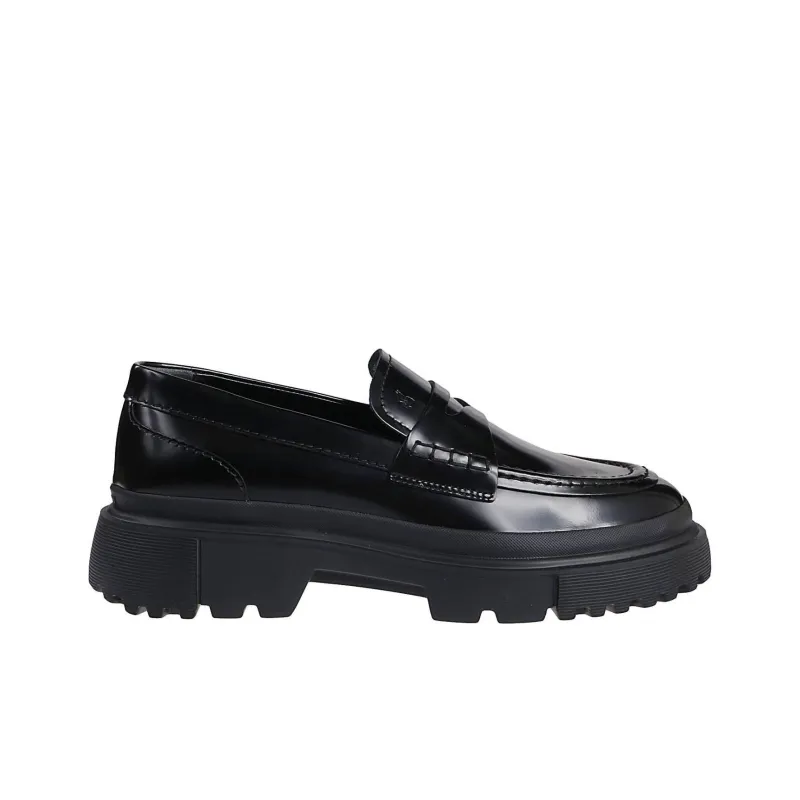 HOGAN Chunky Leather Loafers-1