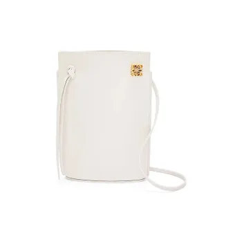 LOEWE Classic Cow Leather Handbag, Shoulder Bag, Crossbody Bag Women's Soft White