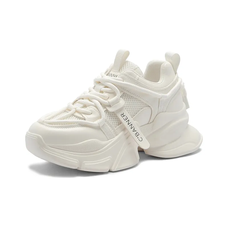 C°BANNER Low Top Chunky Sneakers Women's Ecru-1