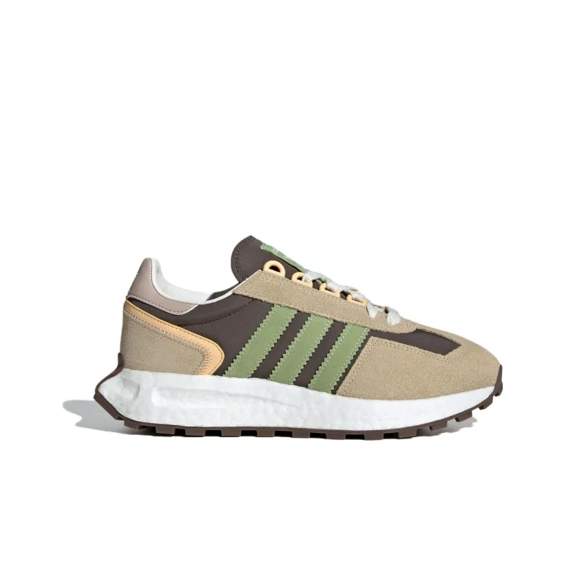 Adidas Originals Retropy E5 Low Top Casual Running Shoes Women's Brown Green-1