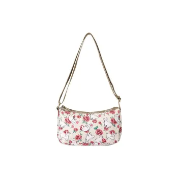 Skechers LeSportsac Collaboration Fabric Shoulder Bag, Crossbody Bag Regular Women's Smoke White