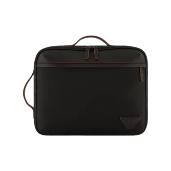 EMPORIO ARMANI Polyurethane Handbag Briefcase Men's Black