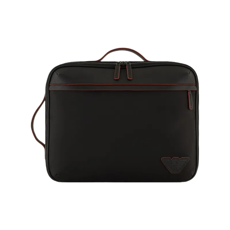 EMPORIO ARMANI Polyurethane Handbag Briefcase Men's Black-0