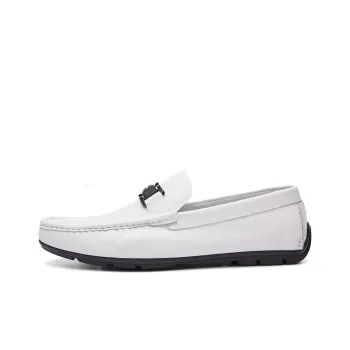 SHERIDAN Gommino Loafers Men Low-Top White