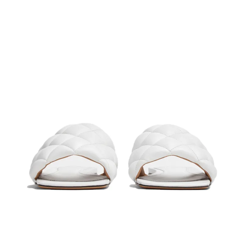 Bottega Veneta Padded Slide Slippers Women's White-4