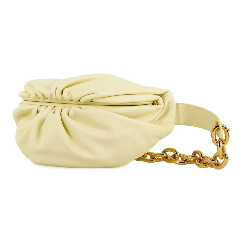 Bottega Veneta Cow Leather Fanny Pack Women's Ice Cream-1