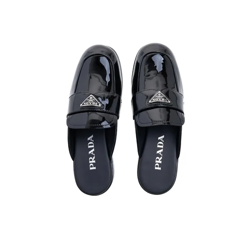 PRADA Wrap toe Slippers Women's Black-3