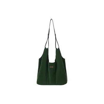 REBIRTH Synthetic Leather Shoulder Bag Regular Unisex Agate Green Silk Black
