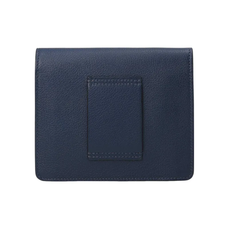 HERMES Roulis Evercolor Calfskin Coin Pocket, Pig Nose Wallet Women's 2Z Bleu Nuit Midnight Blue-3