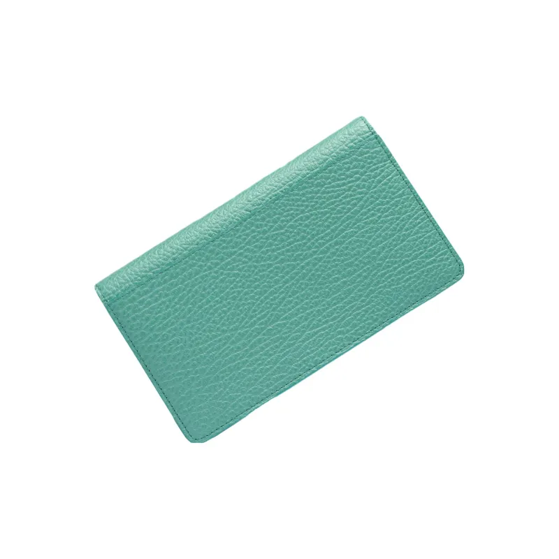 Maison Margiela Grain Cow Leather Crossbody One Shoulder Wallet Regular Women's Aqua Green-2